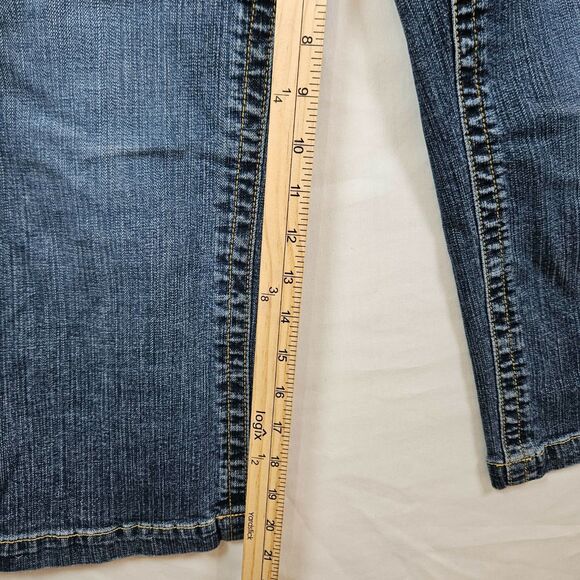 Oh Baby Motherhood Maternity Jean Capri Crops Womens Size Large 20" Inseam - Picture 7 of 12